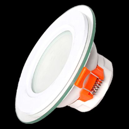 تصویر پنل هالوژنی SMD بک لایت توکار گرد دور شیشه 10وات ـ مهتابی ـ مودی ـ MD-0110B (با امکان خرید به قیمت عمده)