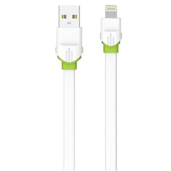 تصویر کابل دیتا و شارژ فست شارژ آیفونی، با جریان 2/4 آمپر، طول 2 متر؛ برند الدینیو مدل LS35