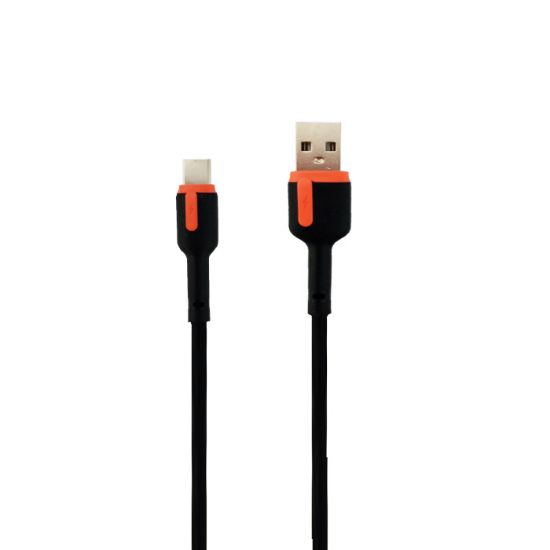 تصویر کابل دیتا و شارژ تایپ C فست شارژ، با جریان 2/4 آمپر، طول 2 متر؛ برند الدینیو مدل LS532